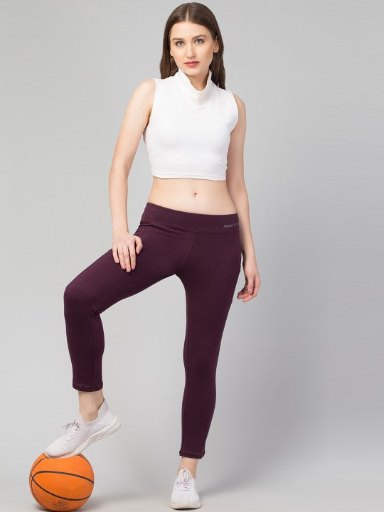 Women Cropped Tights With Pockets