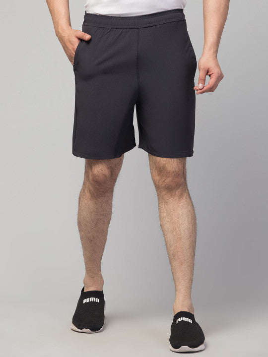 Men Running Sports Black Shorts