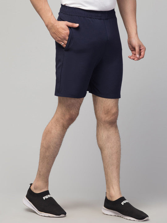 Men Running Sports Navy Shorts