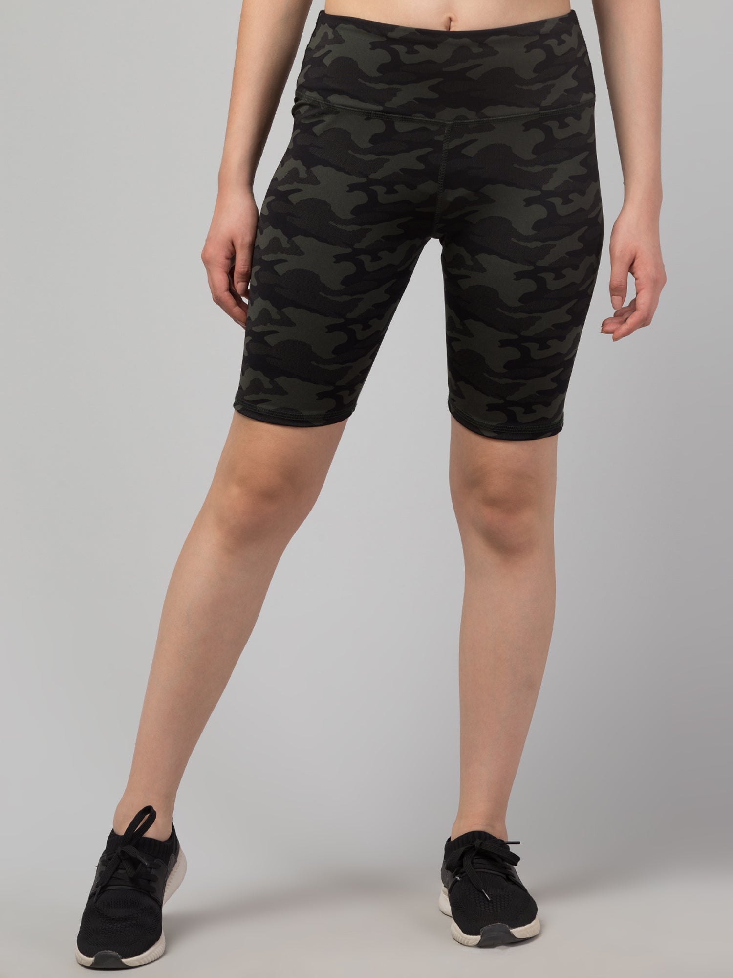 Women Solid Multicolor Skinny Fit High-rise Cycling Sports Shorts