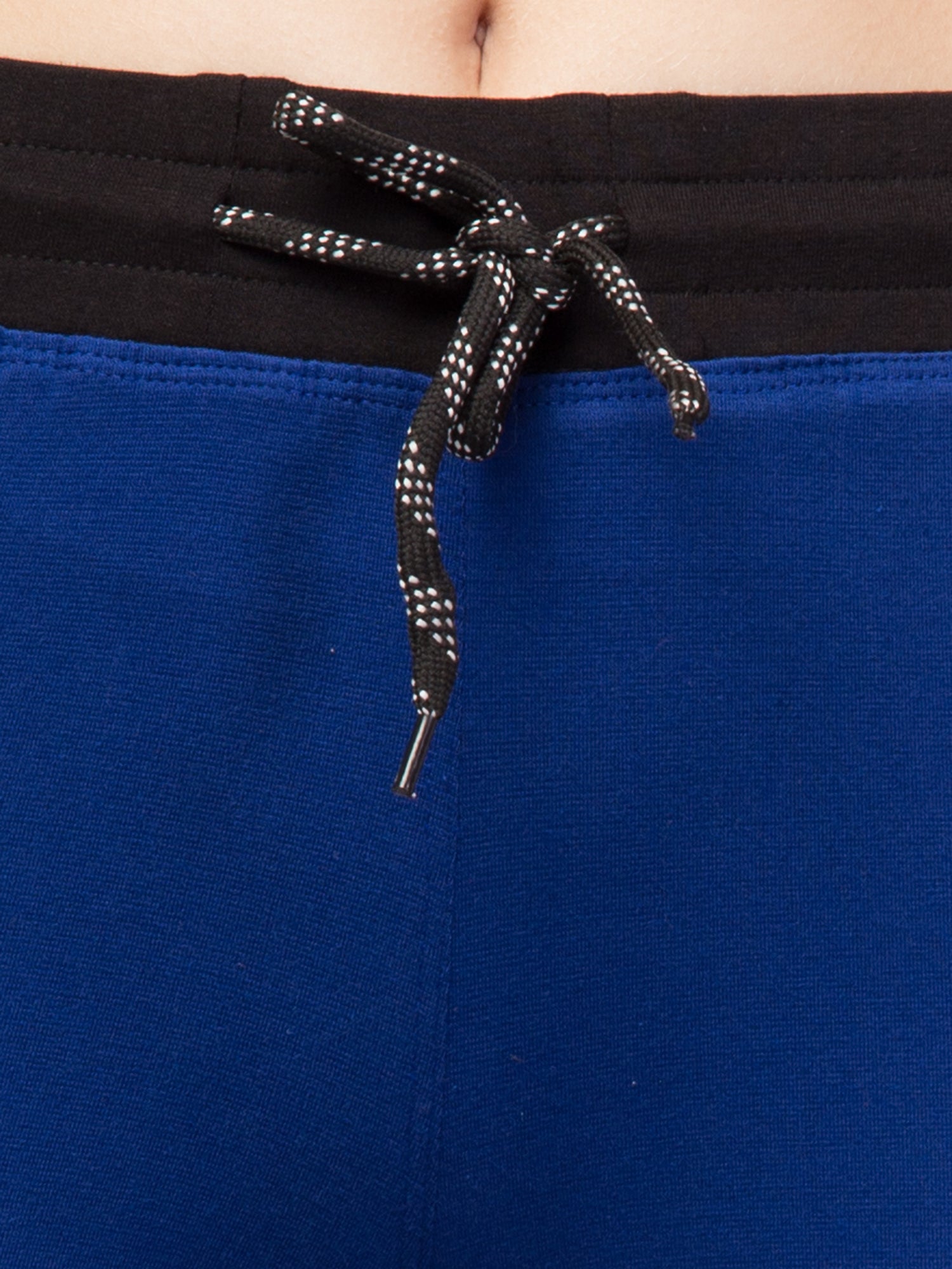 Women Solid Hot Blue Shorts