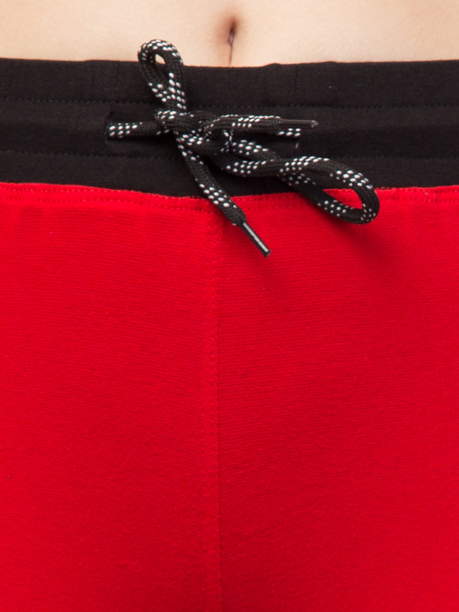 Women Solid Hot Red Shorts