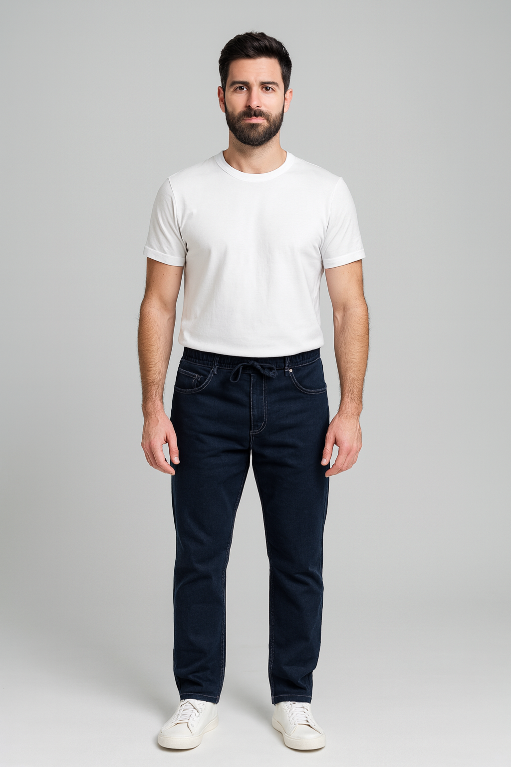 Men Regular Fit Denim Trouser