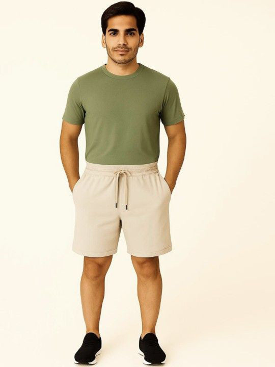 Men Regular Fit Mid-Rise Sports Running Shorts
