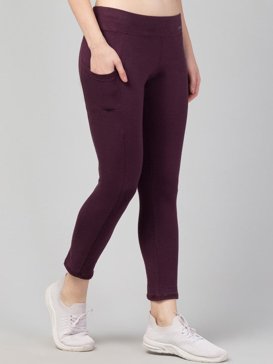 Women Cropped Tights With Pockets