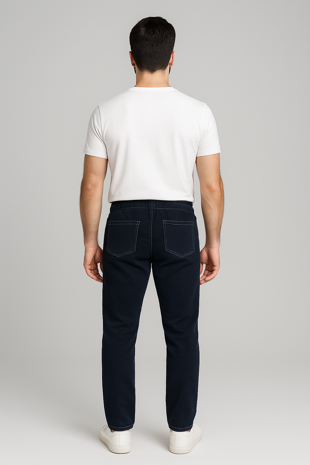 Men Regular Fit Denim Trouser