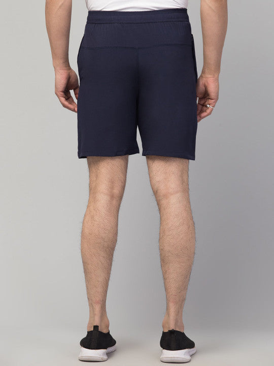Men Running Sports Navy Shorts