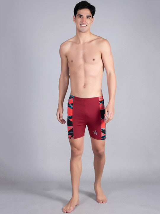 Men Printed Swim Bottoms