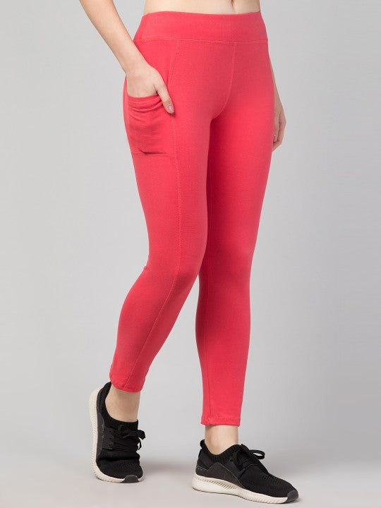 Women Cropped Tights With Pockets