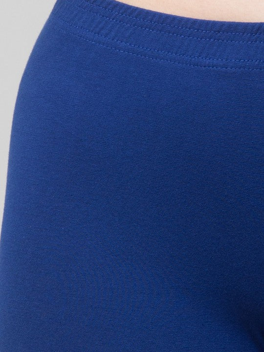 Women Solid Dark blue Mid-Rise Short