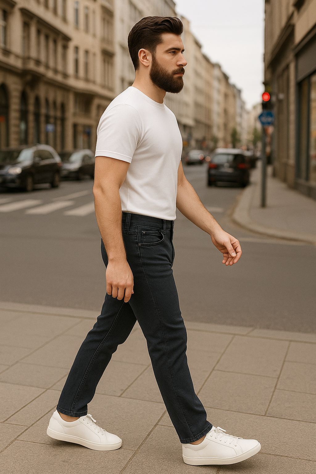 Men Comfort Regular Fit Jeans