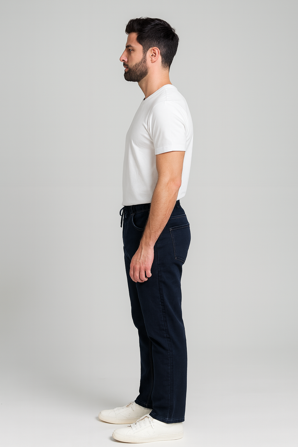 Men Regular Fit Denim Trouser