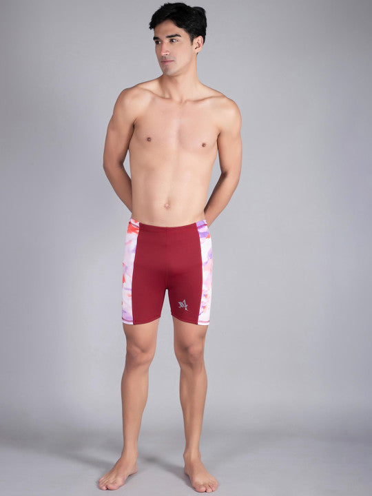 Men Printed Swim Bottoms