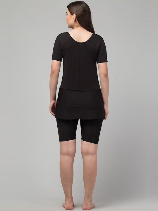 Swimming Dress With Attached Shorts