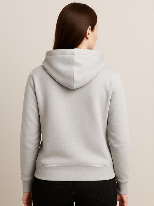 Women Hooded  Grey Sweatshirt