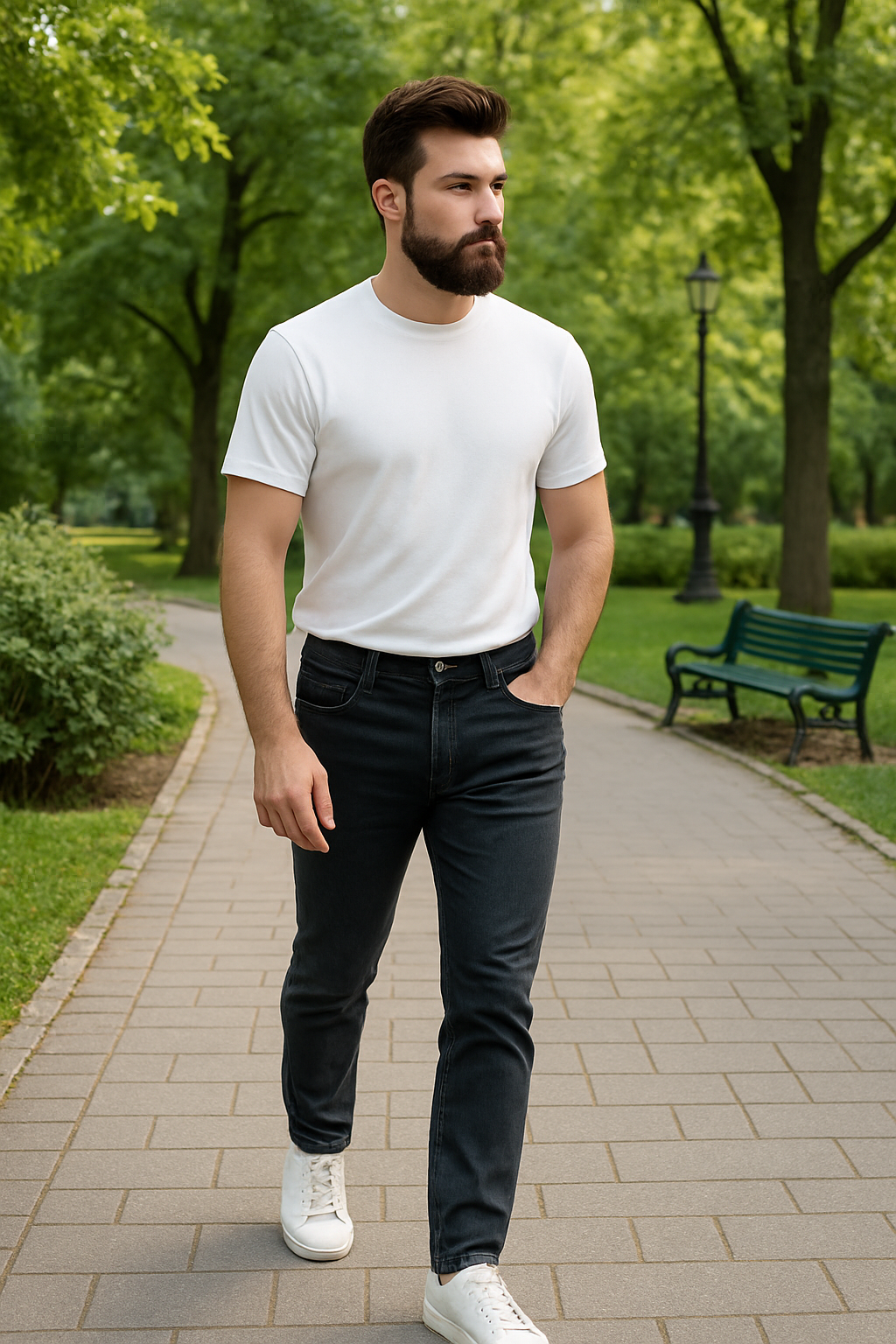 Men Comfort Regular Fit Jeans