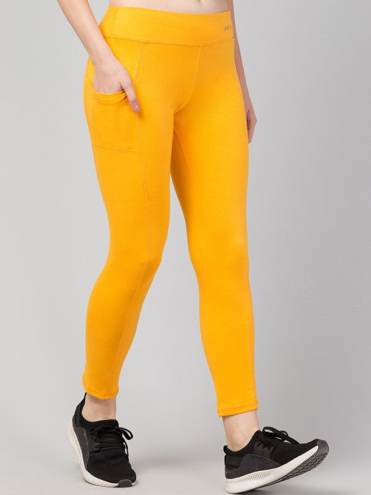 Women Ankle-Length Tights With Pockets
