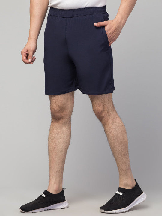 Men Running Sports Navy Shorts