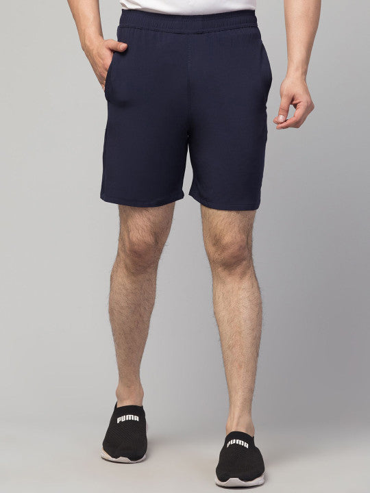 Men Running Sports Navy Shorts