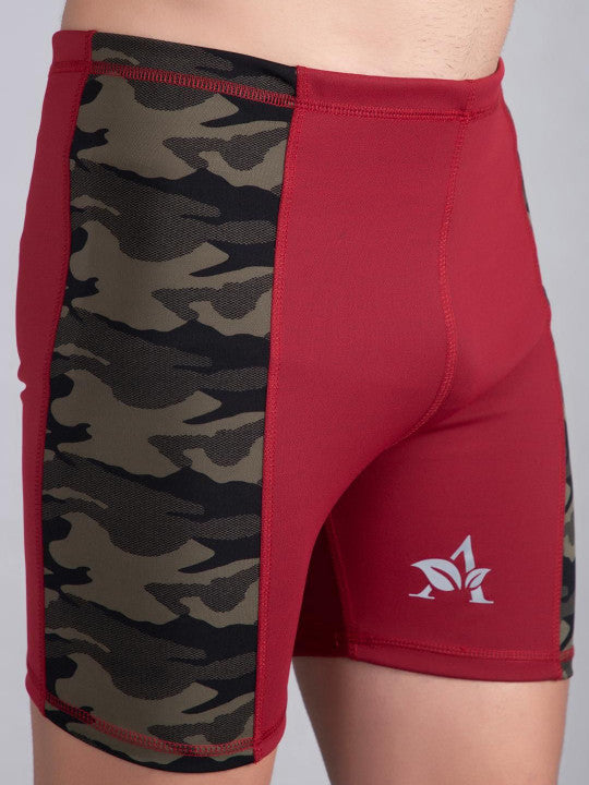 Men Camouflage Printed Swim Shorts