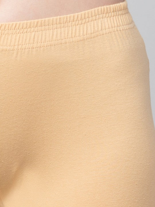 Women Solid Beige  Mid-Rise Short