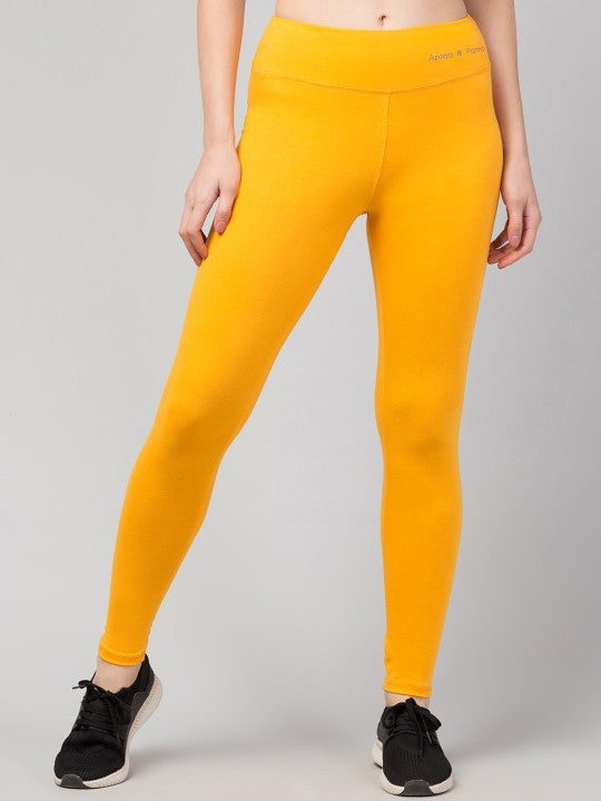 Women Slim Fit High-Rise Ankle Length Gym Tights