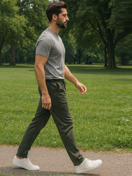 Men Regular Cotton Denim Trouser