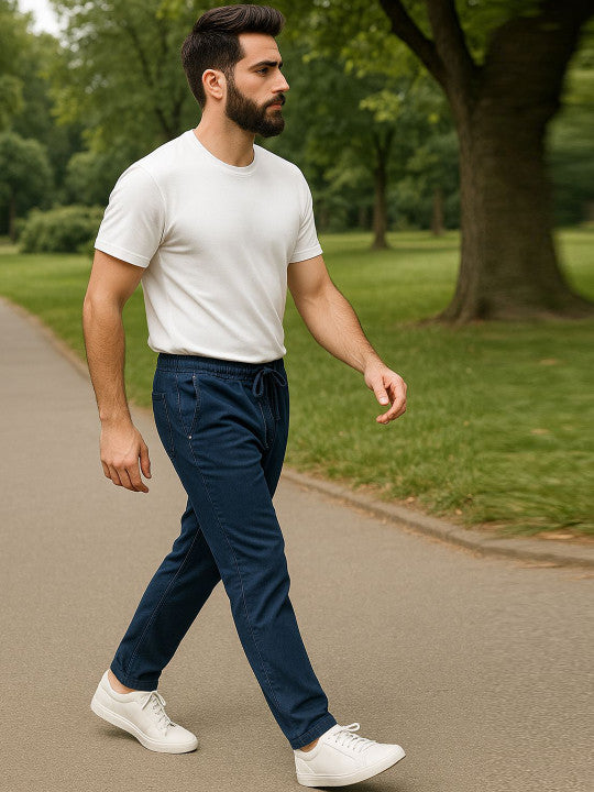 Men Comfort Straight Denim Trouser