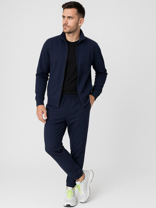 Men’s Stretch Navy Tracksuit Set