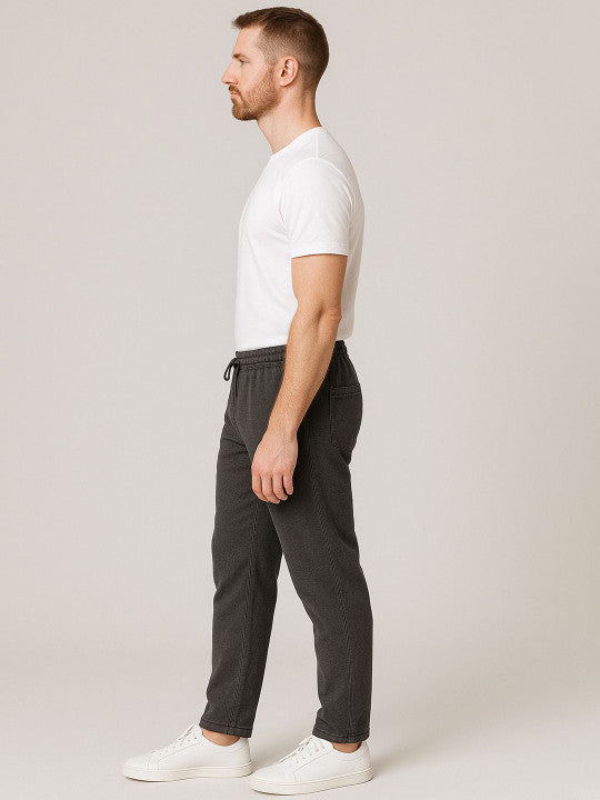 Men Mid-Rise Denim Trouser