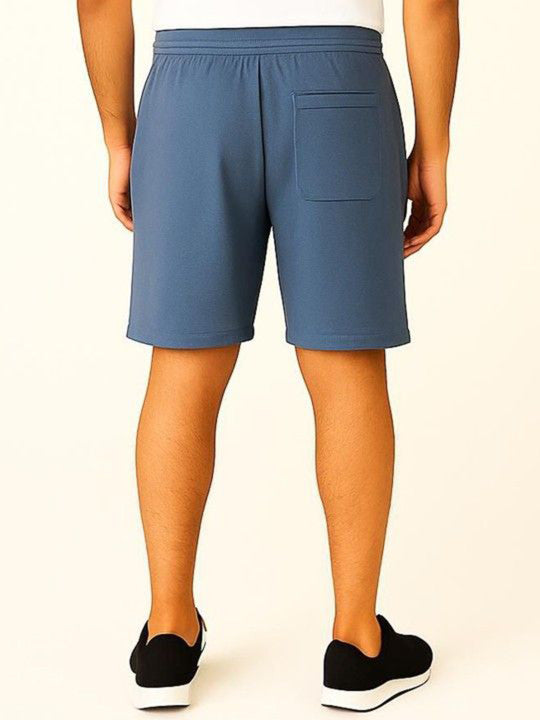 Men Regular Fit Mid-Rise Running Sports Shorts