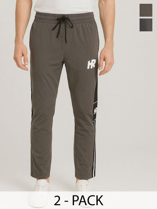 Men Pack Of 2 Mid-Rise Track Pants