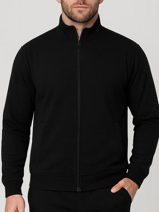 Men’s Stretch Black Tracksuit Set