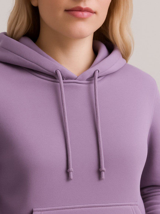 Women Hooded  Purple Sweatshirt