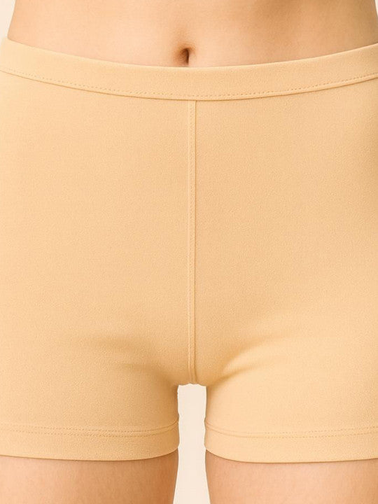 Women Combed Cotton Mid-Rise Skin  Boy Shorts Briefs