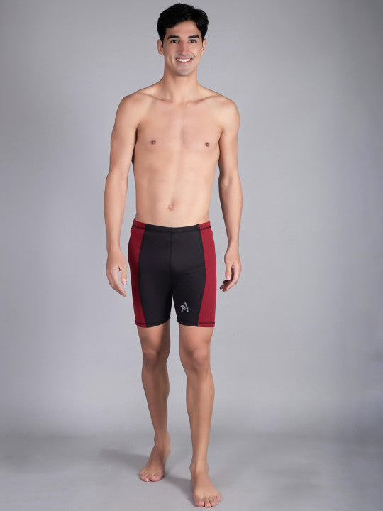Men Colourblocked Swim Bottoms