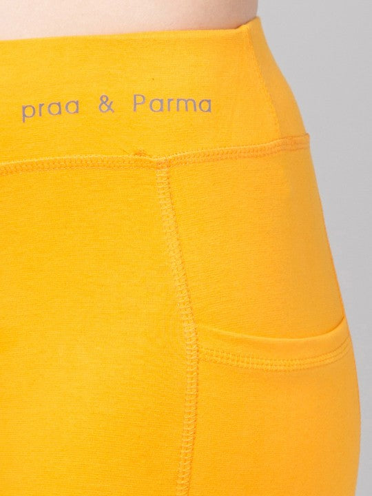 Women Ankle-Length Tights With Pockets