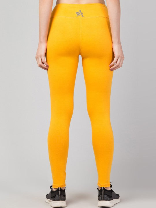 Women Slim Fit High-Rise Ankle Length Gym Tights