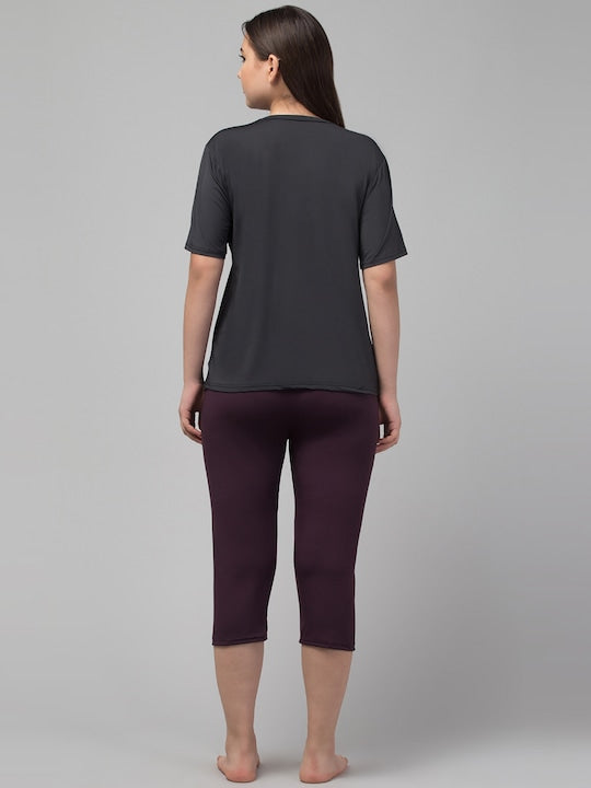 Round Neck Short Sleeves Swim Set