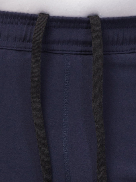 Men Running Sports Navy Shorts