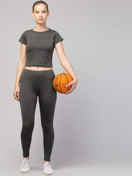 Women High Waist Dry-Fit Running Tights