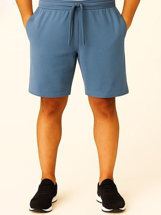 Men Regular Fit Mid-Rise Running Sports Shorts