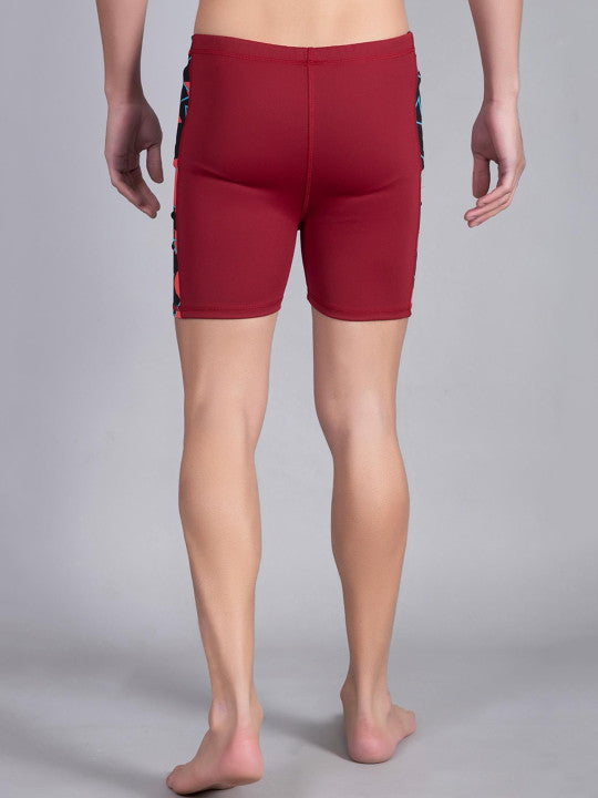 Men Printed Swim Bottoms