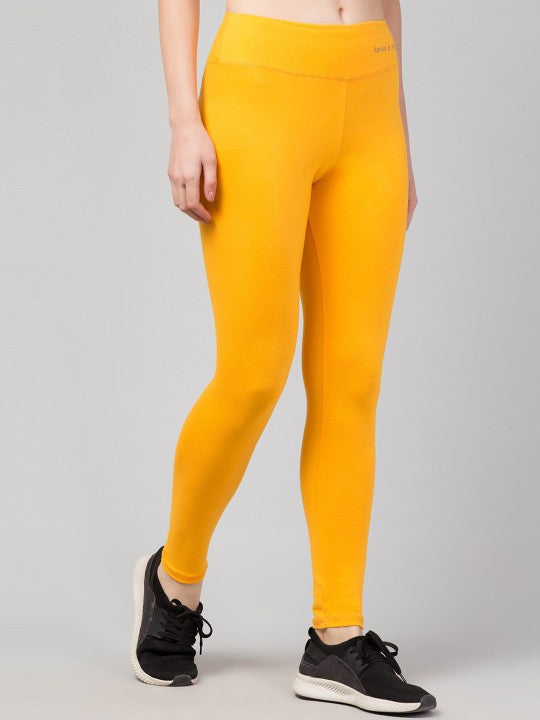 Women Slim Fit High-Rise Ankle Length Gym Tights