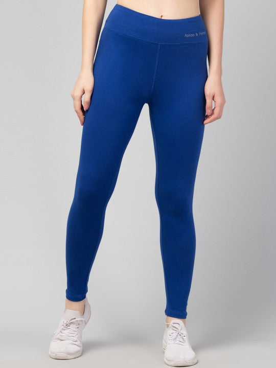 Women Solid High-Rise Ankle Length Tights