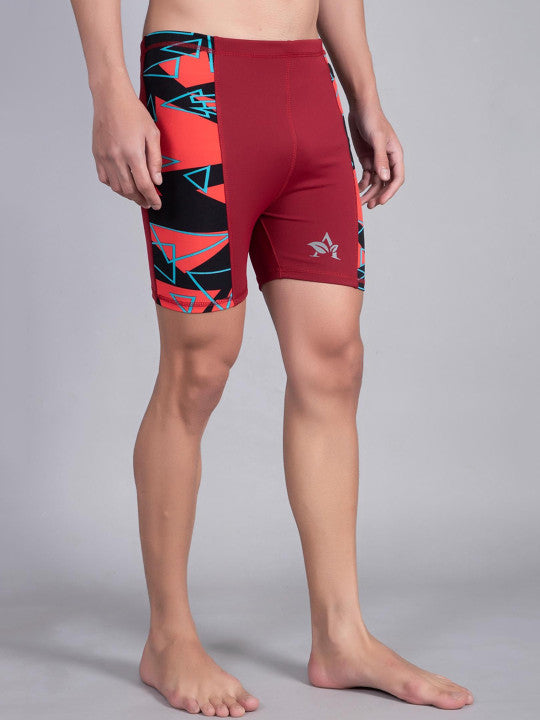 Men Printed Swim Bottoms