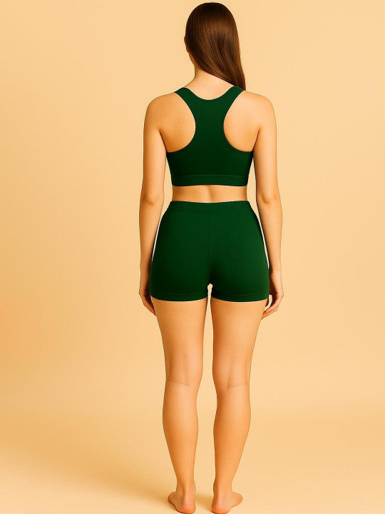 Women Combed Cotton Mid-Rise Olive  Boy Shorts Briefs