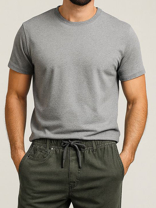 Men Regular Cotton Denim Trouser